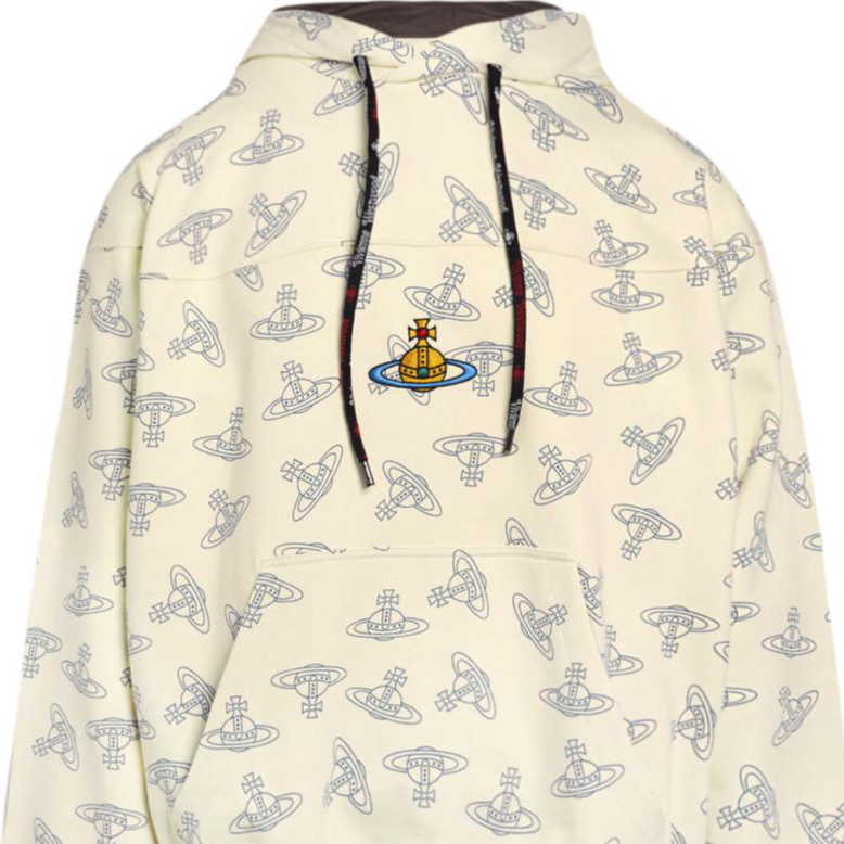 Shop (W) 薇薇安·韦斯特伍德 SS24 白蓝刺绣标志连帽衫 3I01000N-J0079-WHITE