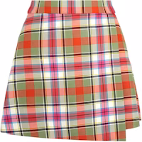 (Women) Vivienne Westwood SS24 Multicolor Plaid High-Waisted A-Line Skirt Women 1K01001VW00WZ (Women) Vivienne Westwood SS24 Multicolor Plaid High-Waisted A-Line Skirt Women 1K01001VW00WZ