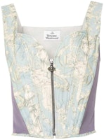 (Women) Vivienne Westwood SS24 Patterned Zip Slim Tank Top Women’s Light Blue 1503003SW00NAK302 (Women) Vivienne Westwood SS24 Patterned Zip Slim Tank Top Women’s Light Blue 1503003SW00NAK302