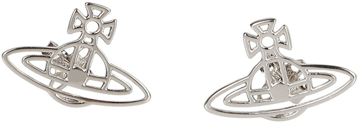 (Women) Vivienne Westwood Thin Line Flat Orb Classic Silver Earrings for Women. 62010208W003 Buy (Women) Vivienne Westwood Thin Line Flat Orb Classic Silver Earrings for Women. 62010208W003
