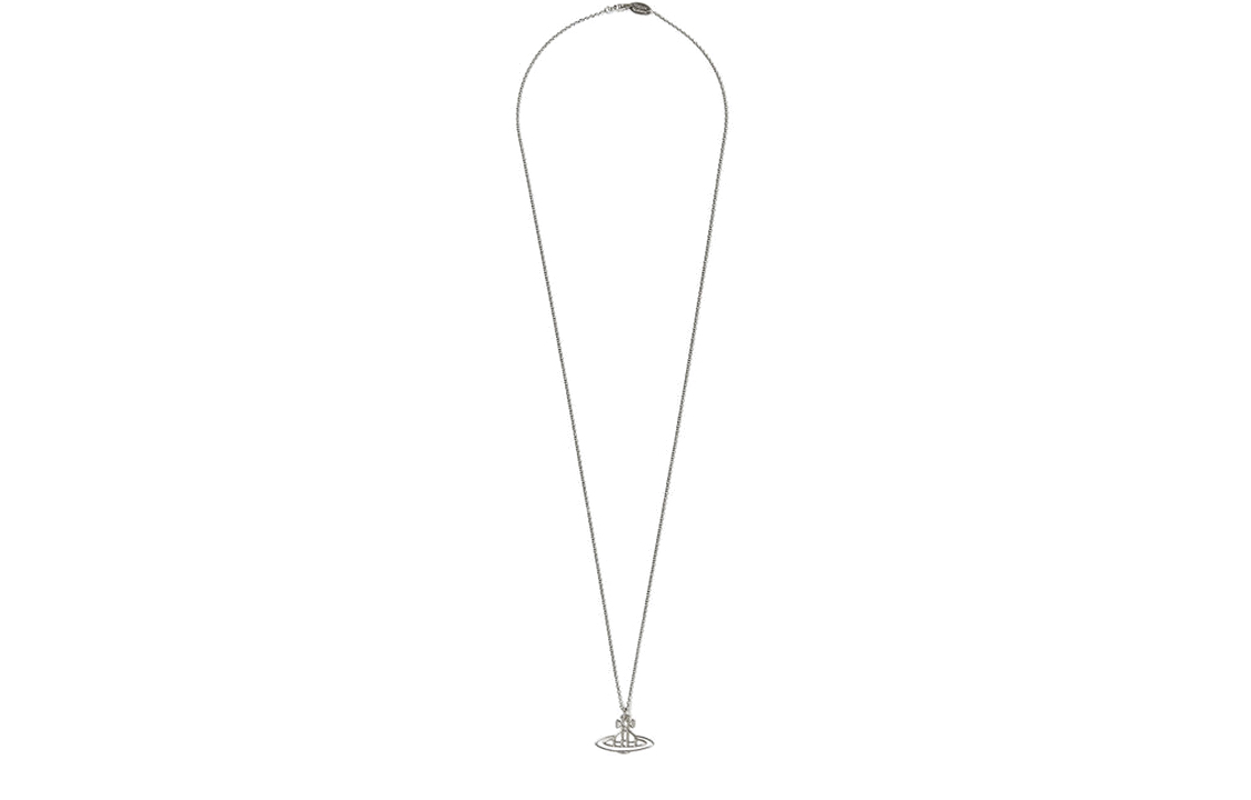 (Women) Vivienne Westwood Thin Lines Flat Orb Brass Necklace for Women 63020259W003W003 圖 3
