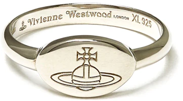 Order (W) Anillo de plata 925 Vivienne Westwood Tilly con diseño de letras y logotipo. 6402000701P019P019