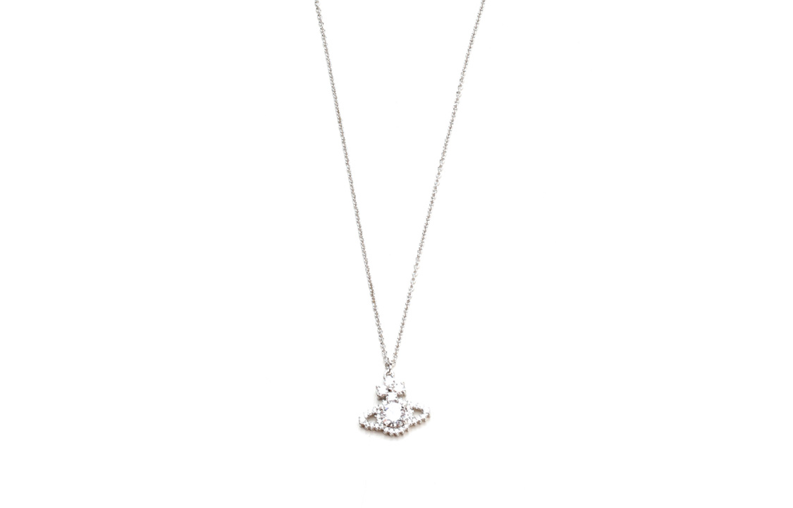 (Women) Vivienne Westwood Valentina Saturn Necklace Silver  Imitation Crystal. 6302011802P102P102 圖 2