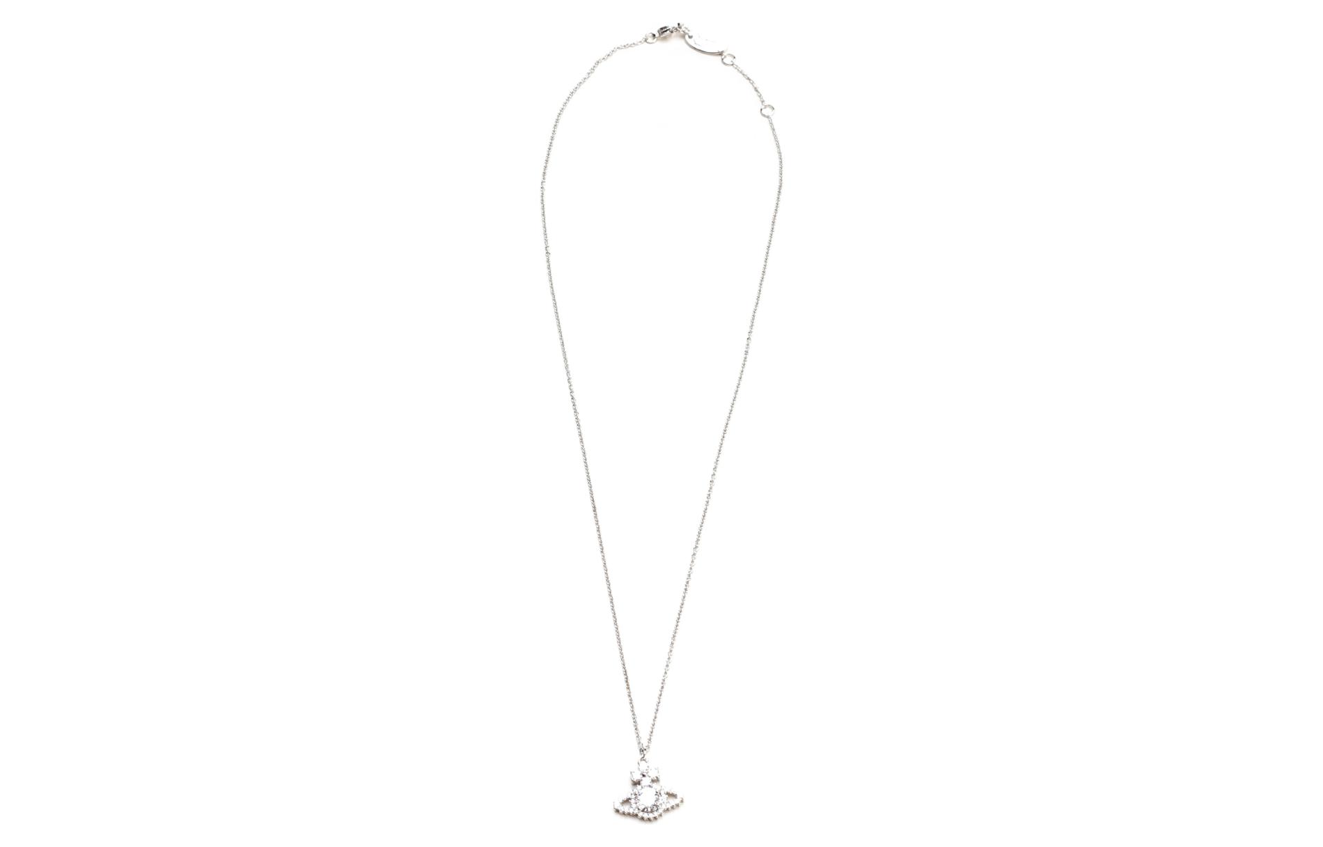 (Women) Vivienne Westwood Valentina Saturn Necklace Silver  Imitation Crystal. 6302011802P102P102 圖 3