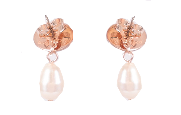 (Women) Vivienne Westwood Vintage Butterfly Clasp Earrings Rose Gold/Pink for Women. 62020143-02Gpinkyellow 圖 3