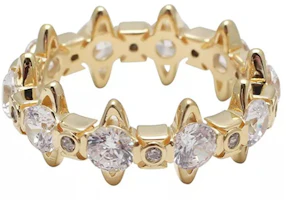 Order (W) Anillo de Plata 925 Oro Vivienne Westwood Warwick Crystal Saturn Crown. 64415-21422294