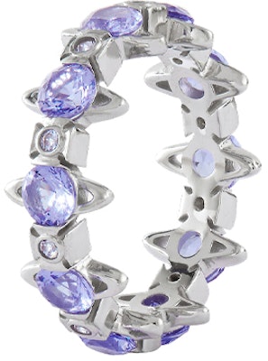 (W) 비비안 웨스트우드 워릭 오브 인레이 재활용 실버 반지 퍼플 6404016901P250P250 Buy (W) 비비안 웨스트우드 워릭 오브 인레이 재활용 실버 반지 퍼플 6404016901P250P250