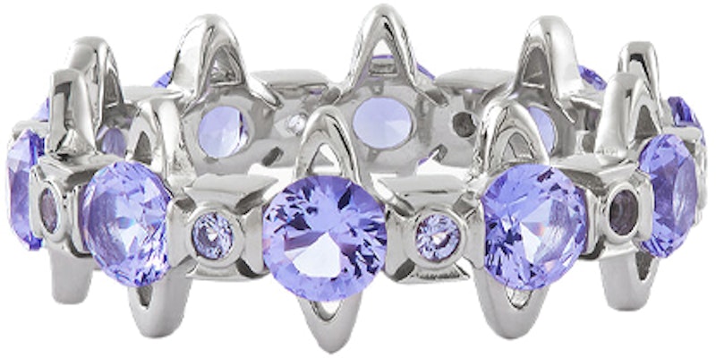 (W) 비비안 웨스트우드 워릭 오브 인레이 재활용 실버 반지 퍼플 6404016901P250P250 Lookbook (W) 비비안 웨스트우드 워릭 오브 인레이 재활용 실버 반지 퍼플 6404016901P250P250