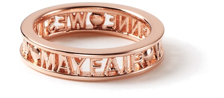 (Women) Vivienne Westwood Westminster Alphabet 925 Silver Ring for Women 64040016G002 (Women) Vivienne Westwood Westminster Alphabet 925 Silver Ring for Women 64040016G002