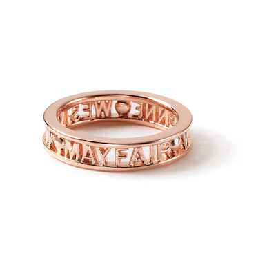 (Women) Vivienne Westwood Westminster Alphabet 925 Silver Ring for Women 64040016G002