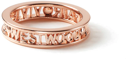 Lookbook (Women) Vivienne Westwood Westminster Alphabet 925 Silver Ring for Women 64040016G002