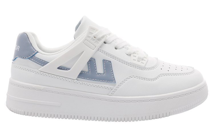 (W) Warrior 'Baida Low-Top Casual Blue and White' 圖 2