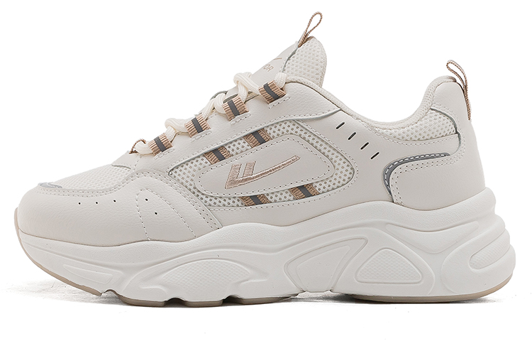 (W) Warrior 'Beige Thick-Soled CMFTable Versatile Dad Shoes'