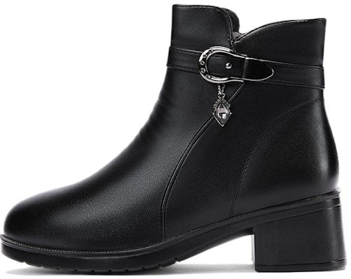 (Women) Warrior 'Black Fleece-Lined Waterproof Mid-Top with Side Zipper' WBN(JS)1268R012 Buy (Women) Warrior 'Black Fleece-Lined Waterproof Mid-Top with Side Zipper' WBN(JS)1268R012