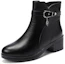Order (Women) Warrior 'Black Fleece-Lined Waterproof Mid-Top with Side Zipper' WBN(JS)1268R012