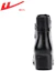 Cheap (Women) Warrior 'Black Fleece-Lined Waterproof Mid-Top with Side Zipper' WBN(JS)1268R012