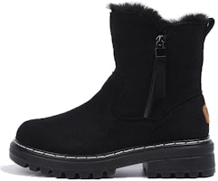 (Women) Warrior 'Black Fur-Lined Snow Boots' WBN(JS)-010802 (Women) Warrior 'Black Fur-Lined Snow Boots' WBN(JS)-010802