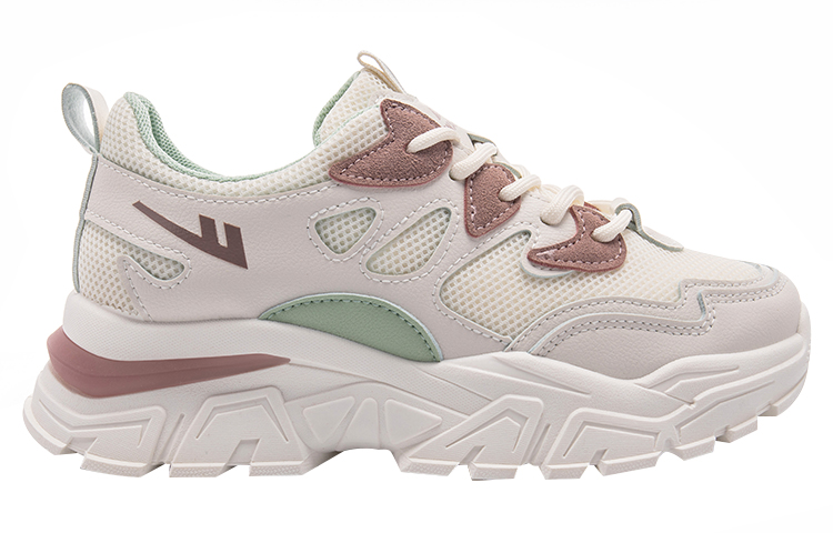 (W) Warrior 'Cream Pink Chunky Dad Shoe' 圖 2