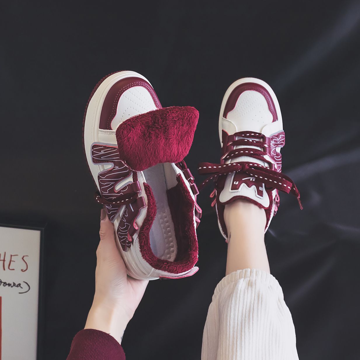 (W) Warrior 'Hui Chao Plus Velvet Warm Height-Increasing Low-Top Casual' 圖 28