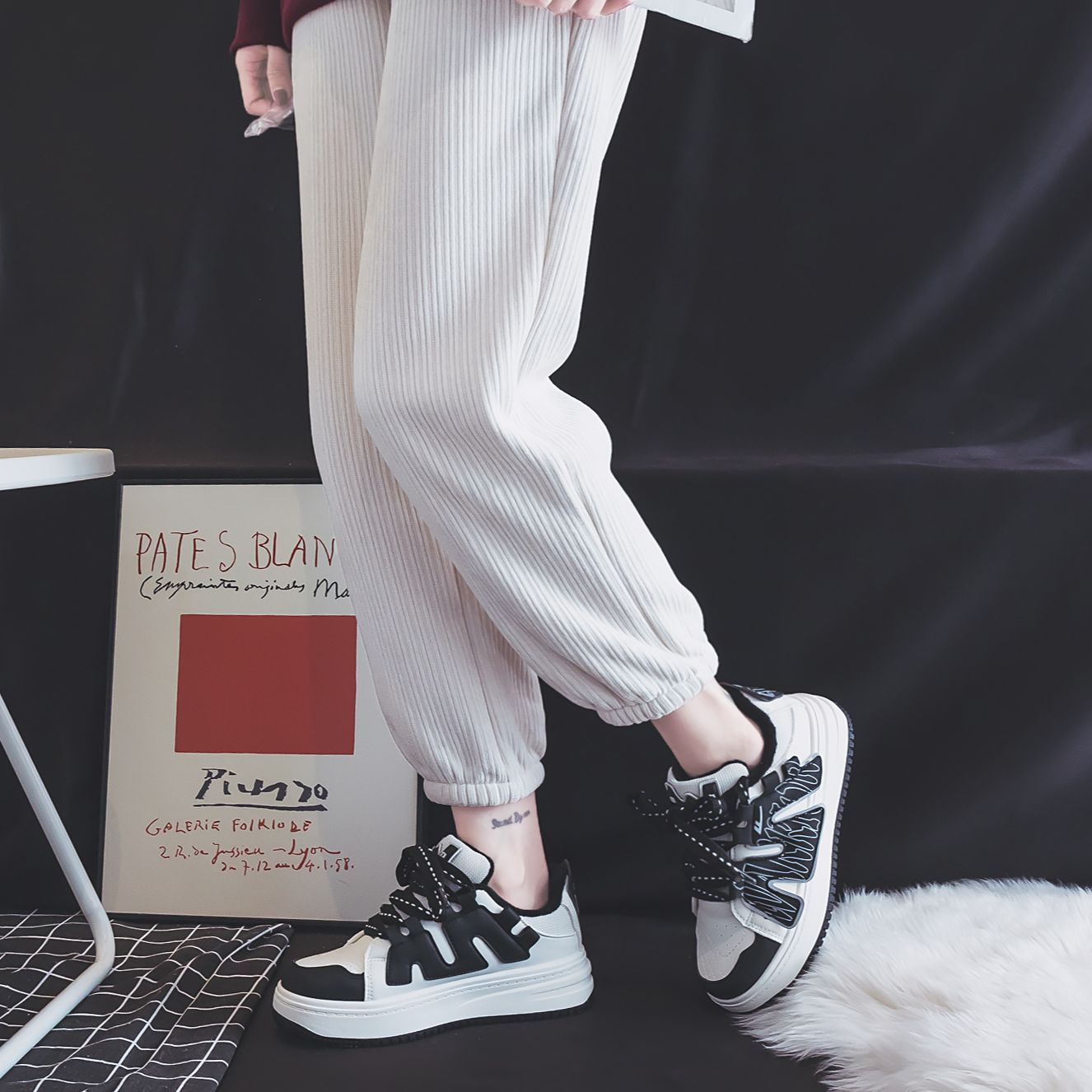 (W) Warrior 'Hui Chao Plus Velvet Warm Height-Increasing Low-Top Casual' 圖 40