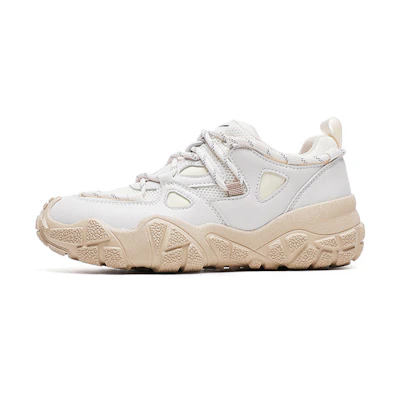 (W) Warrior 'Mars Times Fashion Casual Thick Sole Beige Dad Shoes'