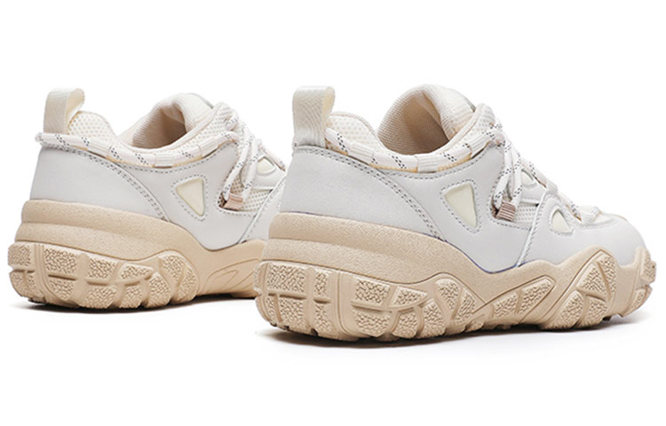 (W) Warrior 'Mars Times Fashion Casual Thick Sole Beige Dad Shoes' 圖 4