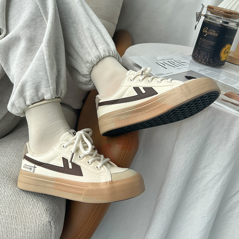 Cheap (Women) Warrior Canvas Low 'Beige Brown' WBX-221MJ01