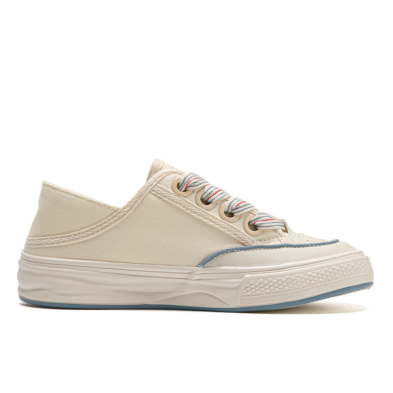 (W) Warrior Canvas Low 'Beige Dark Blue' 圖 2