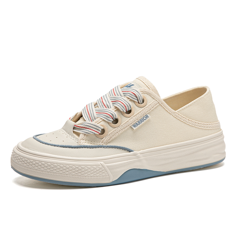 (W) Warrior Canvas Low 'Beige Dark Blue' 圖 3