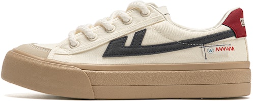 (Women) Warrior Canvas Low 'Beige Deep Blue' WXY-D581MJ02 (Women) Warrior Canvas Low 'Beige Deep Blue' WXY-D581MJ02