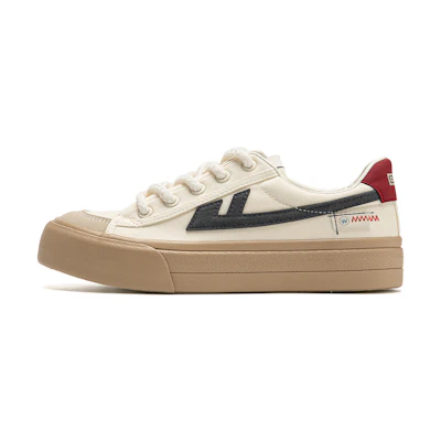 (W) Warrior Canvas Low 'Beige Deep Blue'