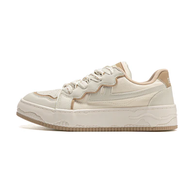 (W) Warrior Canvas Low 'Beige Patchwork'