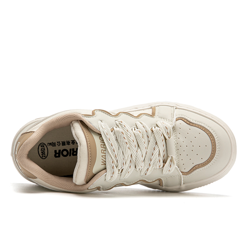 (W) Warrior Canvas Low 'Beige Patchwork' 圖 4