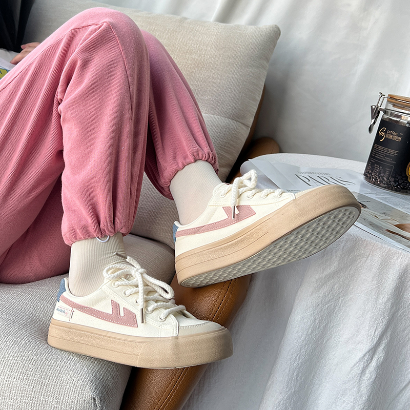 (W) Warrior Canvas Low 'Beige Pink' 圖 11