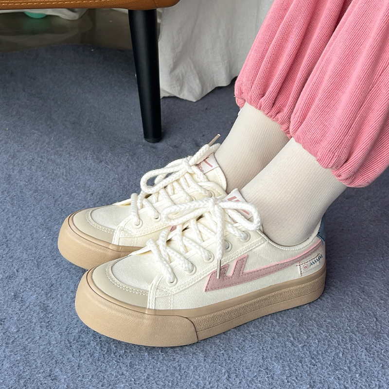 (W) Warrior Canvas Low 'Beige Pink' 圖 9