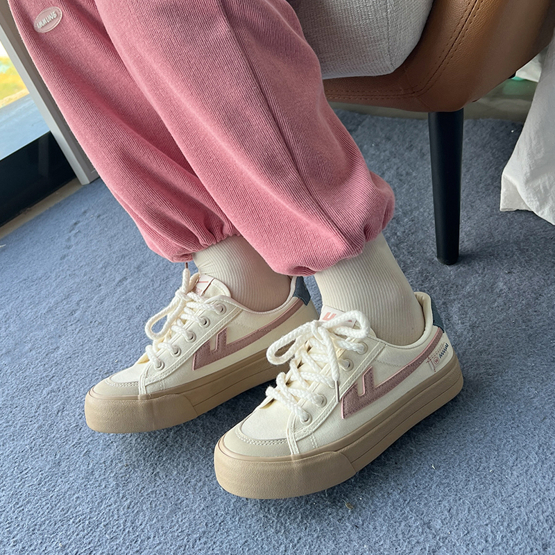 (W) Warrior Canvas Low 'Beige Pink' 圖 10
