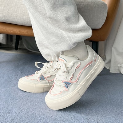 (Women) Warrior Canvas Low 'Beige Pink' WXY-E406MJ02 1