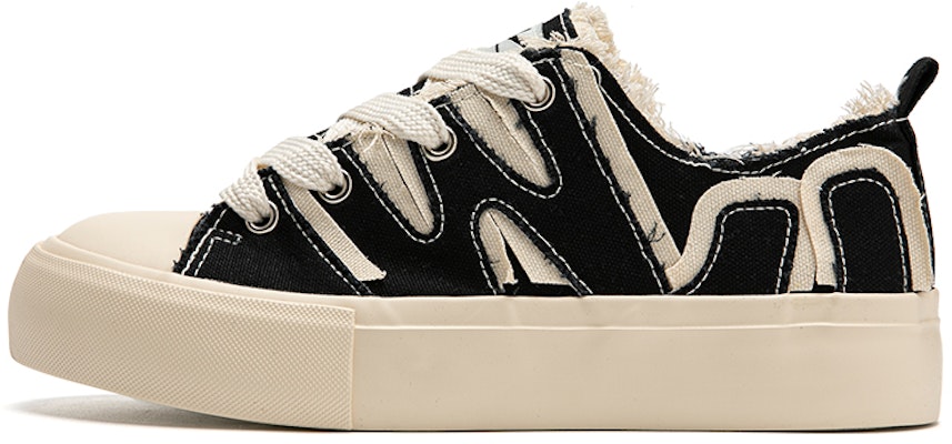 (W) Warrior Kanvas Rendah 'Tampalan Hitam' WXY-F012MJ03 Buy (W) Warrior Kanvas Rendah 'Tampalan Hitam' WXY-F012MJ03