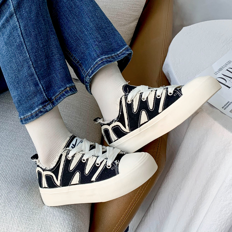 (W) Warrior Canvas Low 'Black Patchwork' 圖 11