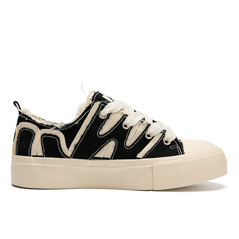 (W) Warrior Canvas Low 'Black Patchwork' 圖 2