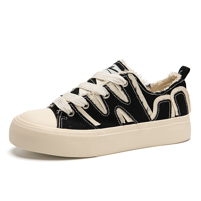 (W) Warrior Canvas Low 'Black Patchwork' 圖 3