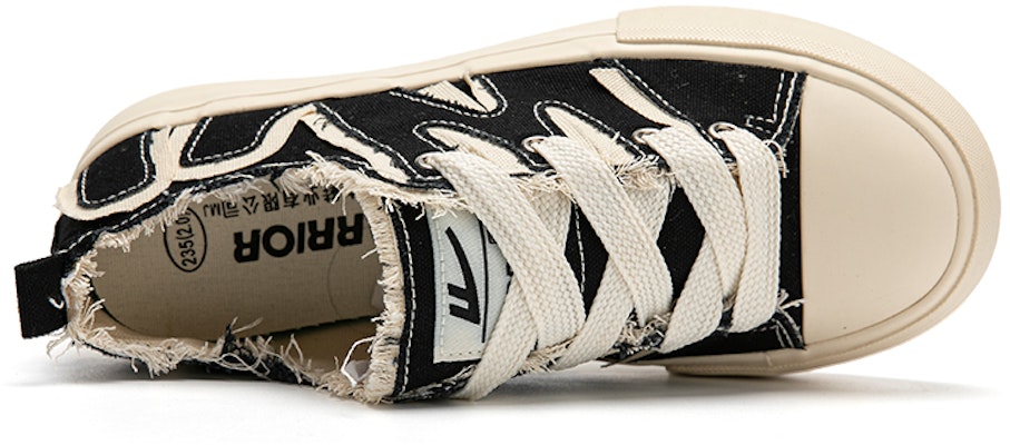 (W) Warrior Kanvas Rendah 'Tampalan Hitam' WXY-F012MJ03 Shop (W) Warrior Kanvas Rendah 'Tampalan Hitam' WXY-F012MJ03