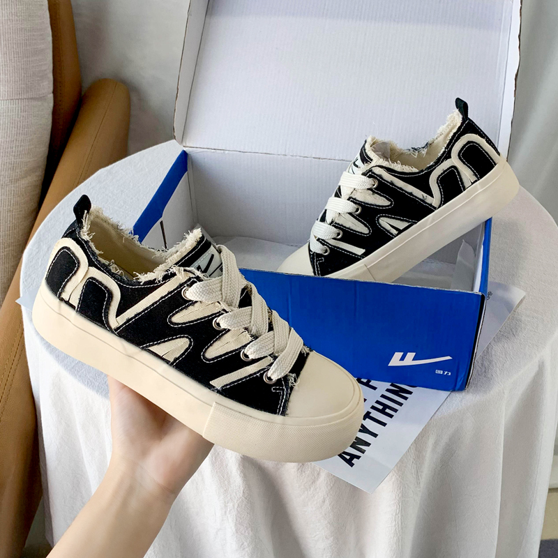 (W) Warrior Canvas Low 'Black Patchwork' 圖 7