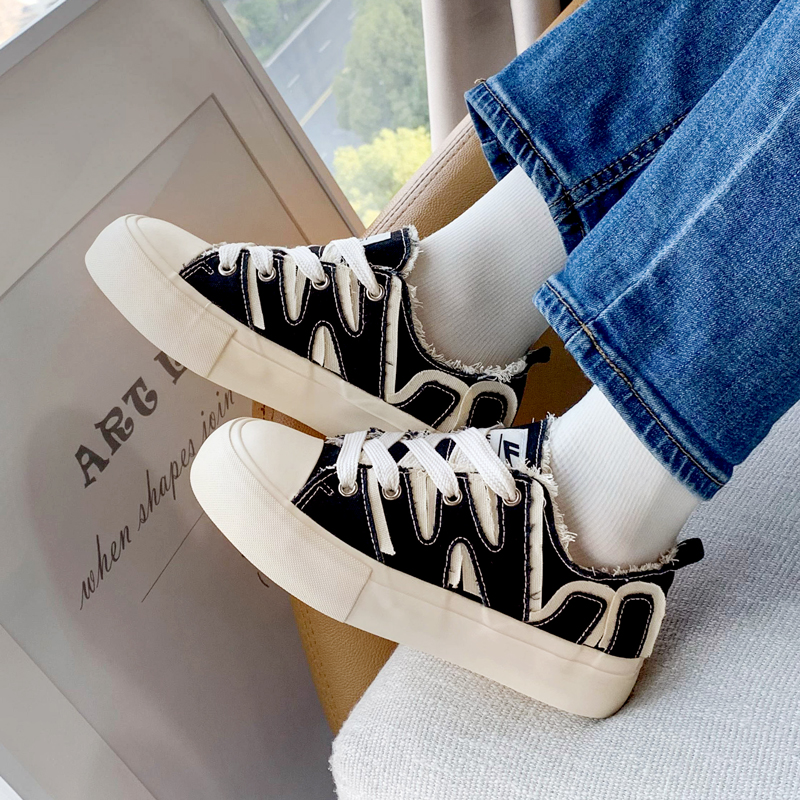 (W) Warrior Canvas Low 'Black Patchwork' 圖 10