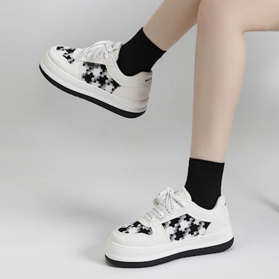 (W) 勇士帆布鞋 低帮款“黑白” WXY(S)-1553L02 2