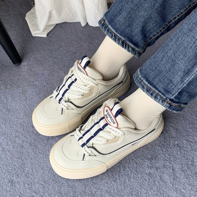 (W) Warrior Kanvas Rendah 'Krim Biru' WXY-E486MJ03 Sizing (W) Warrior Kanvas Rendah 'Krim Biru' WXY-E486MJ03