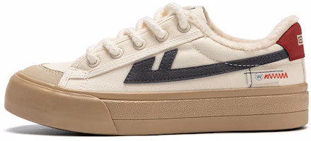 (Women) Warrior Canvas Low 'Cream Deep Blue' WBX-221MJ02 (Women) Warrior Canvas Low 'Cream Deep Blue' WBX-221MJ02