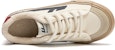 (W) 워리어 캔버스 로우 '크림 딥 블루' (Warrior Canvas Low 'Cream Deep Blue') WBX-221MJ02