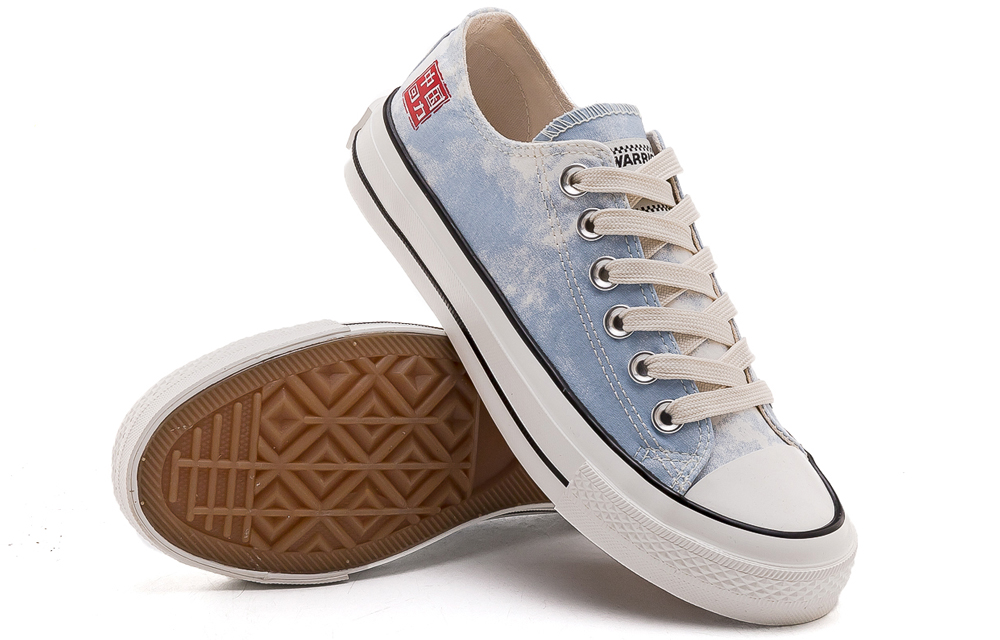 (W) Warrior Canvas Low 'Light Blue White' 圖 2