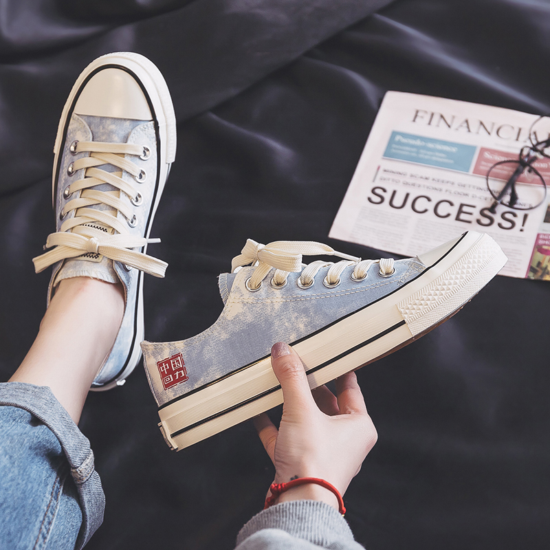 (W) Warrior Canvas Low 'Light Blue White' 圖 6